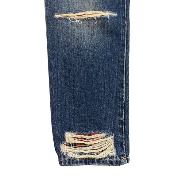 Current/Elliott The Repaired Fling Distressed Crop Jeans size 26, New with Tag - Picture 13 of 16